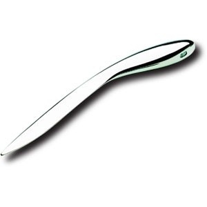 Picture of SILVER PLATED METAL EXECUTIVE PISTOL LETTER OPENER in Silver Plated Metal Finish