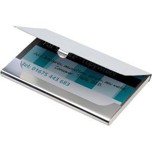 Picture of HALLMARKED 925 STERLING SILVER METAL EXECUTIVE BUSINESS CARD HOLDER in Silver
