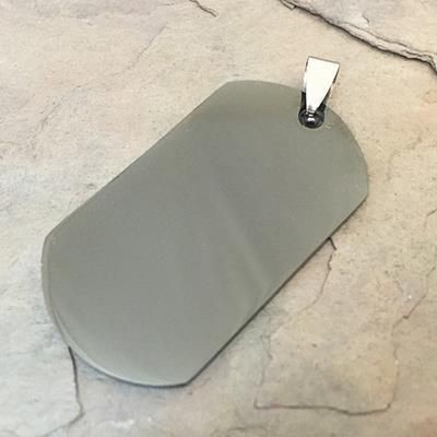 Picture of MILITARY DOG TAG PENDANT in Black