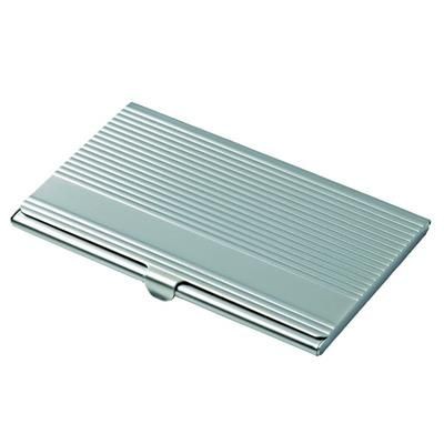 Picture of BUSINESS CARD HOLDER LINEAR in Matt Finish, Stylish Ribbed Finish Card Case