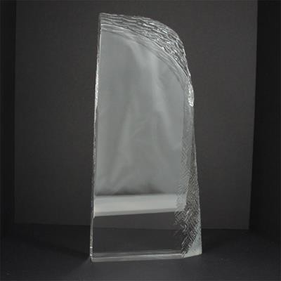 Picture of CHUNKY ICE LAYERED CUBE BLOCK AWARD 255MM HIGH SUPPLIED in a Presentation Box