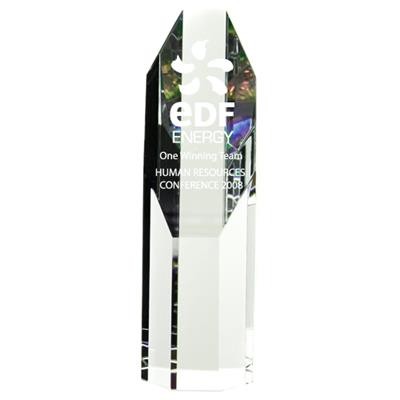 Picture of OPTICAL CRYSTAL MEDIUM OCTAGONAL PRISM 200MM HIGH 8 SIDED SUPPLIED in a Presentation Box
