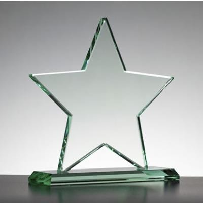 Picture of LARGE JADE GREEN STAR AWARD.