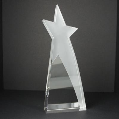Picture of OPTICAL CRYSTAL SHOOTING STAR AWARD.