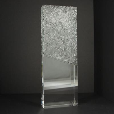 Picture of CHUNKY TOMBSTONE AWARD with Cippillini Cut, 255X88mm Supplied in a Presentation Box