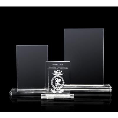 Picture of OPTICAL CRYSTAL TROPHY AWARD CUBE BLOCK 100MM HIGH SUPPLIED in a Presentation Box