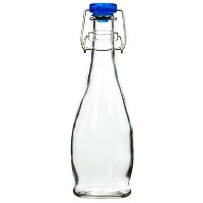 Picture of FLIP TOP CORK BOTTLE 35CL 12,5OZ BLUE TOP