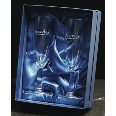 Picture of PAIR OF BUDGET FLUTE GLASSES in Gift Set Box