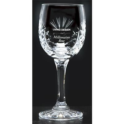 Picture of HEAVY CUT CRYSTAL GOBLET GLASS