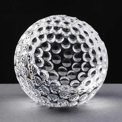 Picture of 80MM CRYSTAL GOLF BALL AWARD with Sloping Flat Face.