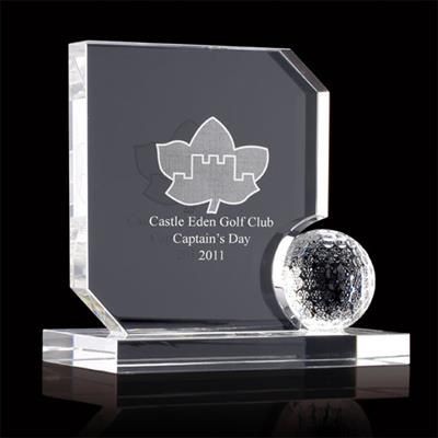 Picture of CRYSTAL GOLF BALL AND RECTANGULAR BASE AWARD