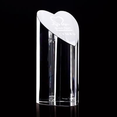 Picture of OPTICAL CRYSTAL HEART PRISM COLUMN AWARD
