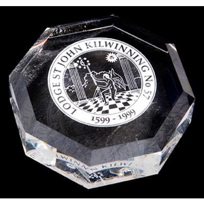 Picture of OPTICAL CRYSTAL OCTAGON PAPERWEIGHT