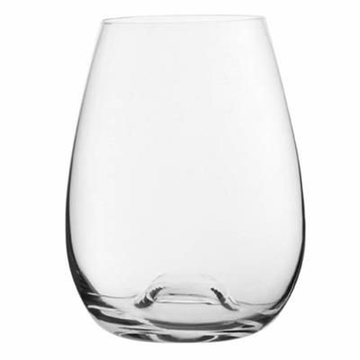 Picture of STEMLESS CRYSTAL RED WINE GLASS.