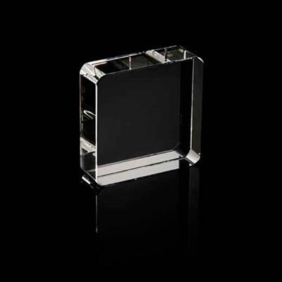 Picture of OPTICAL CRYSTAL SQUARE PAPERWEIGHT.