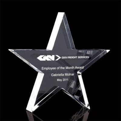 Picture of OPTICAL CRYSTAL GLASS STAR AWARD.