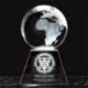 80MM GLOBE ON PYRRAMID BASE SUPPLIED in a Black Foam Lined Presentation Box image 2