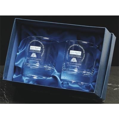 Picture of PAIR OF WHISKEY TUMBLERS in Gift Set Bo