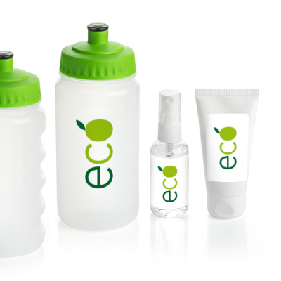 Picture of 3 PIECE PLASTIC TRAVEL WATER BOTTLE SET