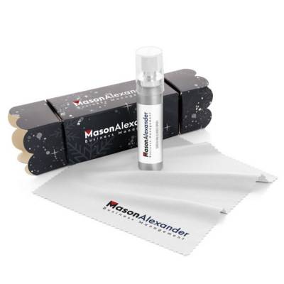 Picture of 2 PIECE SCREEN CLEANING CHRISTMAS CRACKER GIFT SET.