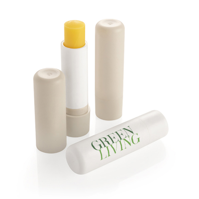 Picture of LIP BALM STICK SAND RECYCLED FROSTED CONTAINER & CAP, 4.