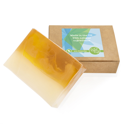 Picture of HAND MADE AROMATHERAPY SOAP in a Brown Box (100G).