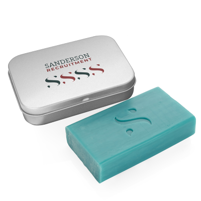 Picture of DEBOSSED HAND MADE SOAP in a Tin (120G)