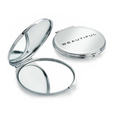 Picture of SILVER COLOUR DOUBLE COMPACT MIRROR