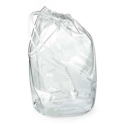 Picture of CLEAR TRANSPARENT PVC DRAWSTRING BAG