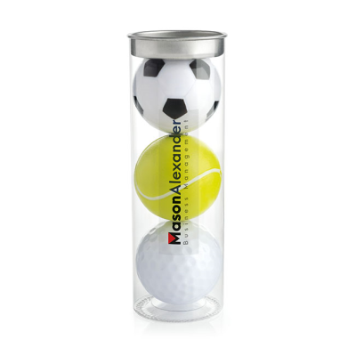 Picture of SET OF SPORTS BALL LIP BALMS in a Tube.