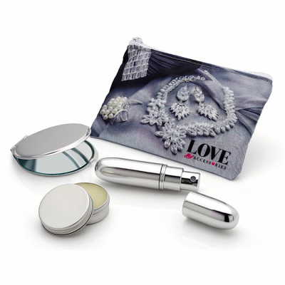 Picture of SILVER LOOK HAND HANDBAG SET, 3PC.