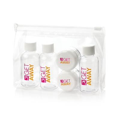Picture of 6 PIECE AIRLINE TRAVEL PACK, WHITE CAPS