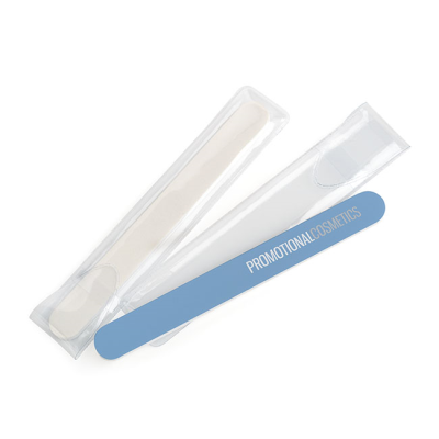 Picture of WHITE FOAM BACKED EMERY BOARD & NAIL FILE (18CM)