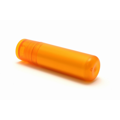 Picture of LIP BALM STICK ORANGE FROSTED CONTAINER & CAP.