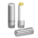 Picture of LIP BALM STICK CLEAR TRANSPARENT FROSTED CONTAINER & CAP, 4
