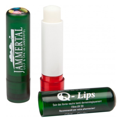 Picture of LIP BALM STICK GREEN FROSTED CONTAINER & CAP, DOMED 4.