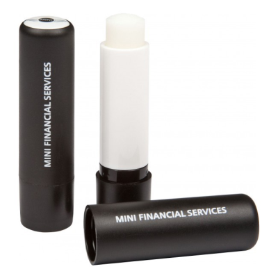 Picture of LIP BALM STICK BLACK FROSTED CONTAINER & CAP, DOMED 4.