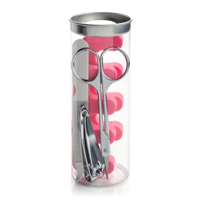 Picture of 5 PIECE MANICURE SET INCLUDING TOE SEPARATORS in a Pet Tube.