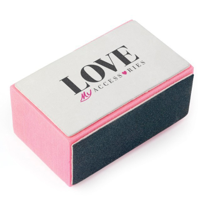 Picture of PINK NAIL CUBE BLOCK & BUFFER