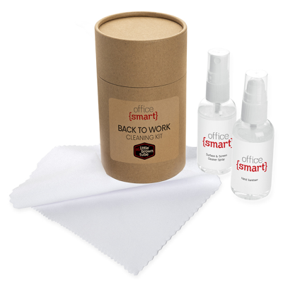 Picture of THE LITTLE BROWN TUBE DESK CLEANING KIT.