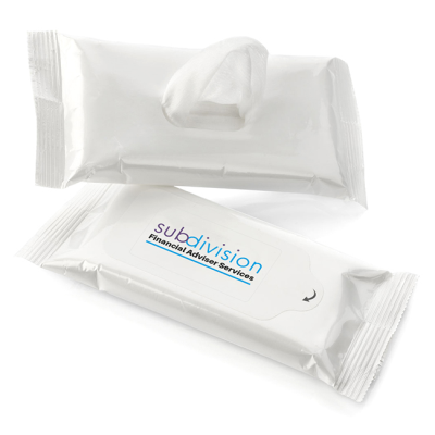 Picture of 15 ANTIBACTERIAL WET WIPE TISSUE PACK in a Soft Pack