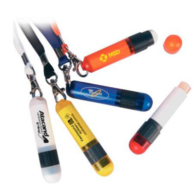 Picture of LIP BALM AND SUN PROTECTION STICK ON a LANYARD.