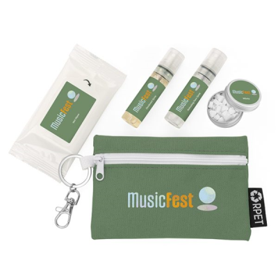 Picture of FESTIVAL KIT in a Printed Pouch on a Clip
