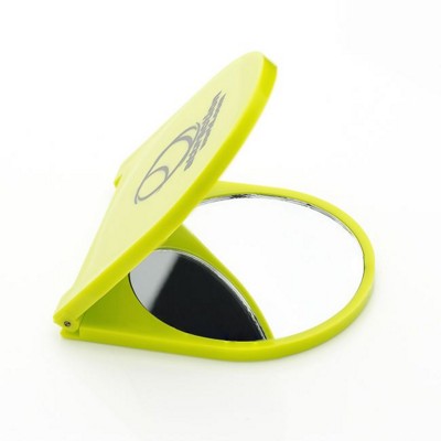 Picture of GREEN PLASTIC COMPACT MIRROR