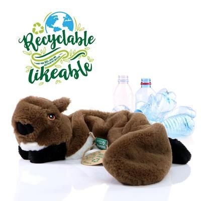 Picture of DOG TOY RECYCLE BEAVER BROWN.