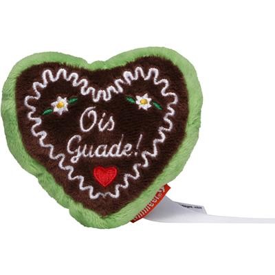 Picture of SCHMOOZIE PLUSH TOY GINGERBREAD HEART GREEN