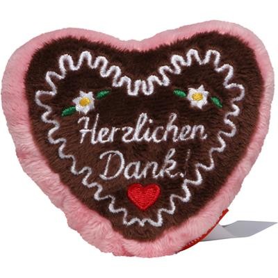 Picture of SCHMOOZIE PLUSH TOY GINGERBREAD HEART PINK