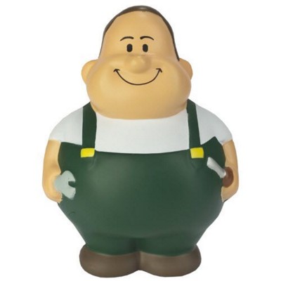 Picture of WORKER BERT SQUEEZIES STRESS ITEM in Green