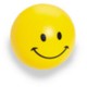 Picture of SMILE BALL SQUEEZIES STRESS ITEM in Yellow