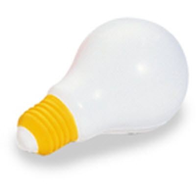 Picture of LIGHT BULB SQUEEZIES STRESS ITEM in White